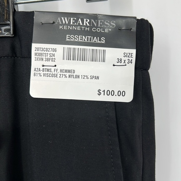 Kenneth Cole NWT stretch slim fit pants men’s 38X34 - Picture 3 of 9